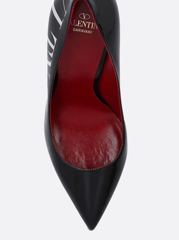2019最新限定ヴァレンティノ/VLTN PATENT PUMPS ブラック ヴァレンチノ ガラヴァーニスーパーコピー VLTN パテント レザー パンプス